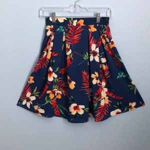 Floral print Midi skirt